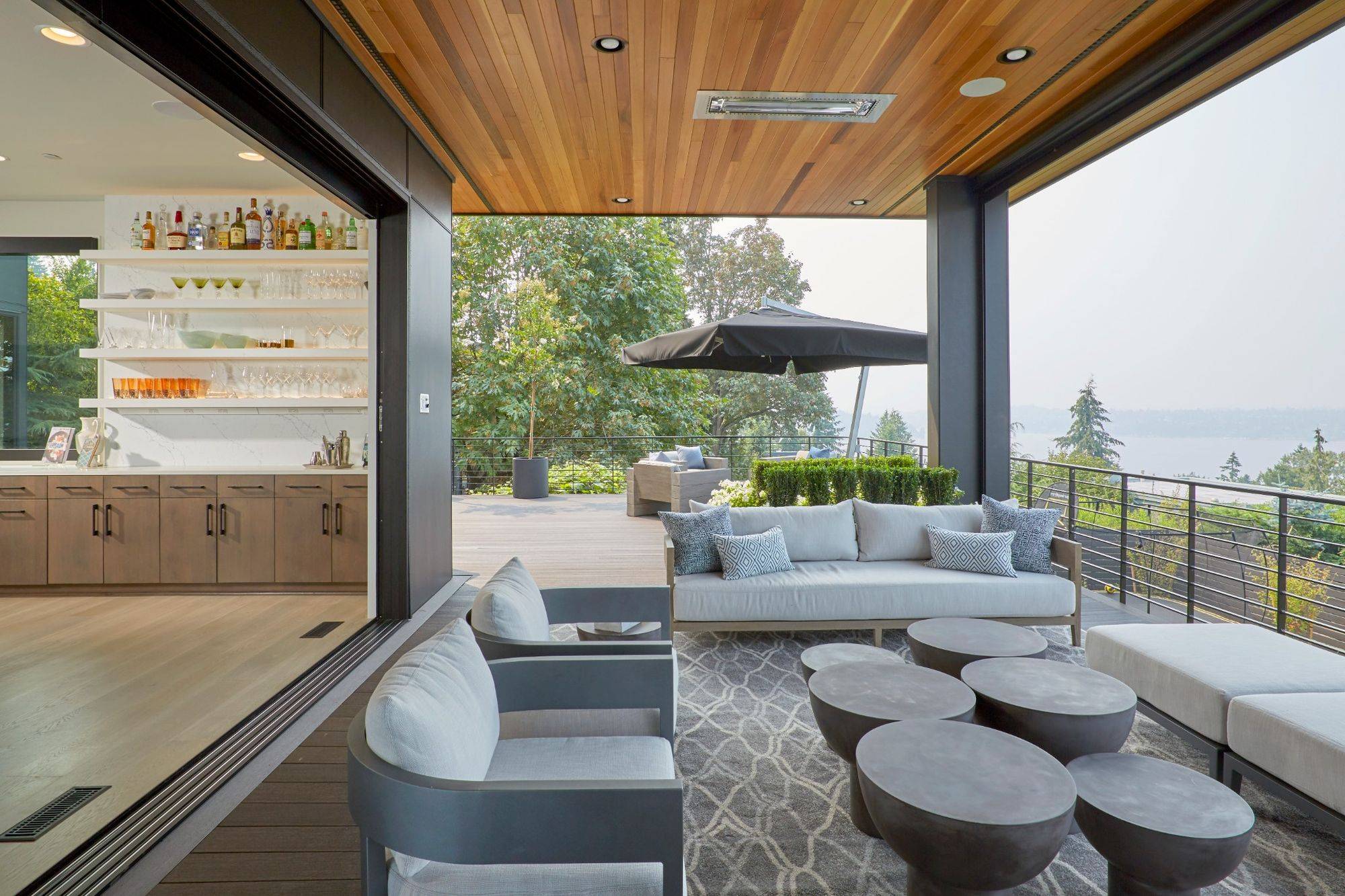 outdoor living-Open-Kitchen-exposed-elements-great-view-outdoor-recreational-seating